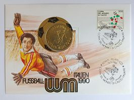 Numisbrief Fussball WM Italien 1990  ab 1 Fr. !!