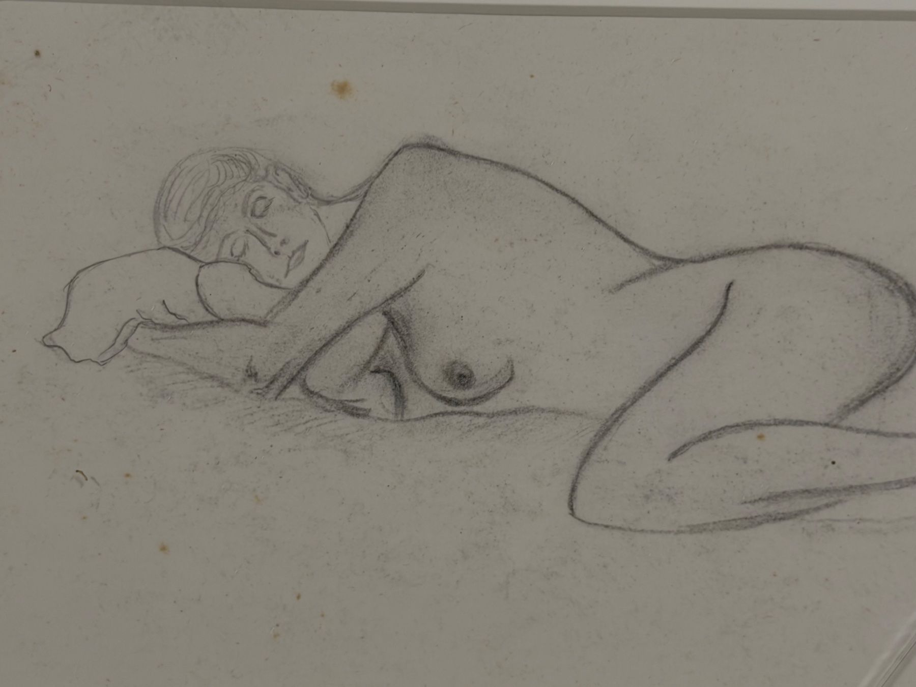 Dipinti: Aktskizze gerahmt Vintage Kunstwerk – Usato da Basel venduto da PAUL_ART 2