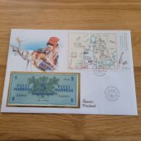 Banknoten Brief - Lettre avec billet de banque Suomi Finland