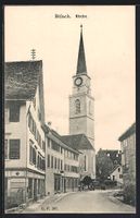 Bülach, Ortspartie mit Blick zur Kirche