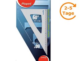 Zeichendreieck 60 Grad, 210 mm Aluminium