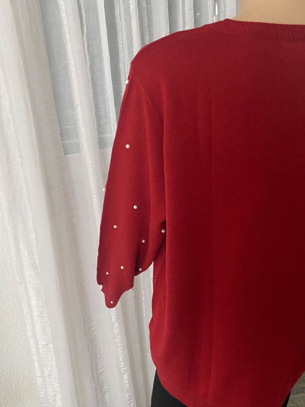 Maglioni & Felpe: MUST HAVE - stylische Pullover mit Perlen, dunkelrot, 48 – Nuovo e nell'imballaggio originale da Winkel venduto da ferrari2022 6