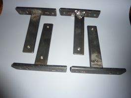 Konsolen für Wandtablare, 4 Stück