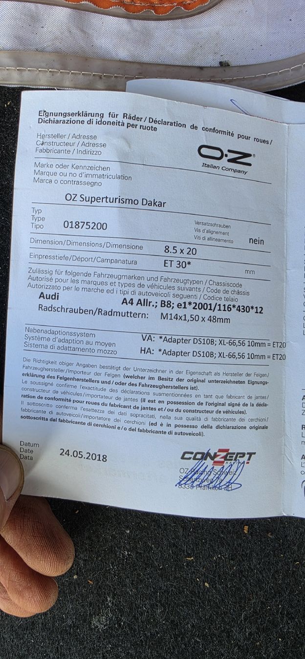 Audi Cerchioni: Felgen Für Audi  – Usato da Lyss venduto da ram76 9