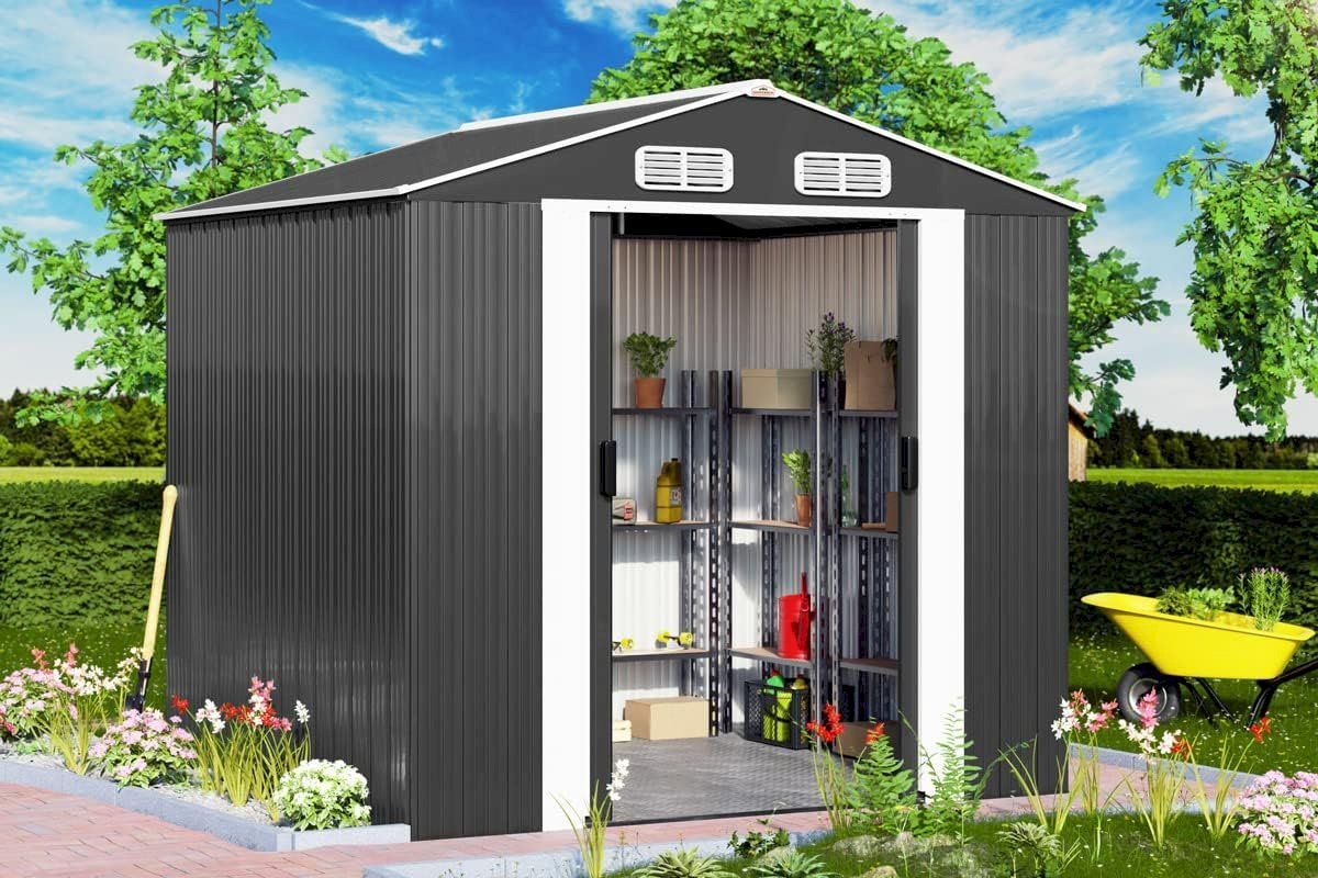 Casette da giardino & serre: GARDEBRUK Gerätehaus Anthrazit – Nuovo e nell'imballaggio originale da Bottighofen venduto da zaap 1