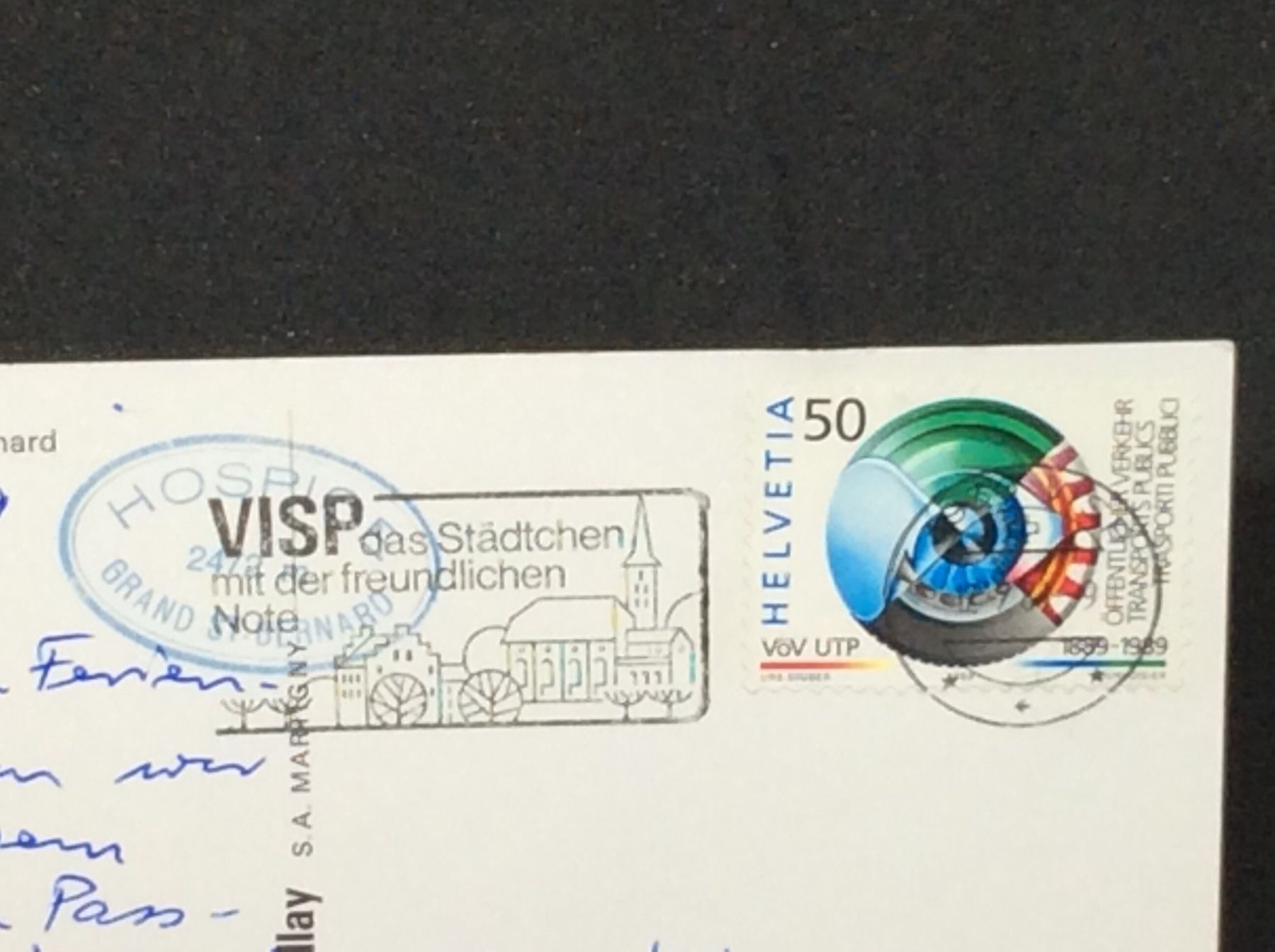 Cartoline postali: Hospice du Gran-Saint-Bernard – Usato da Widnau venduto da Brusi9 1