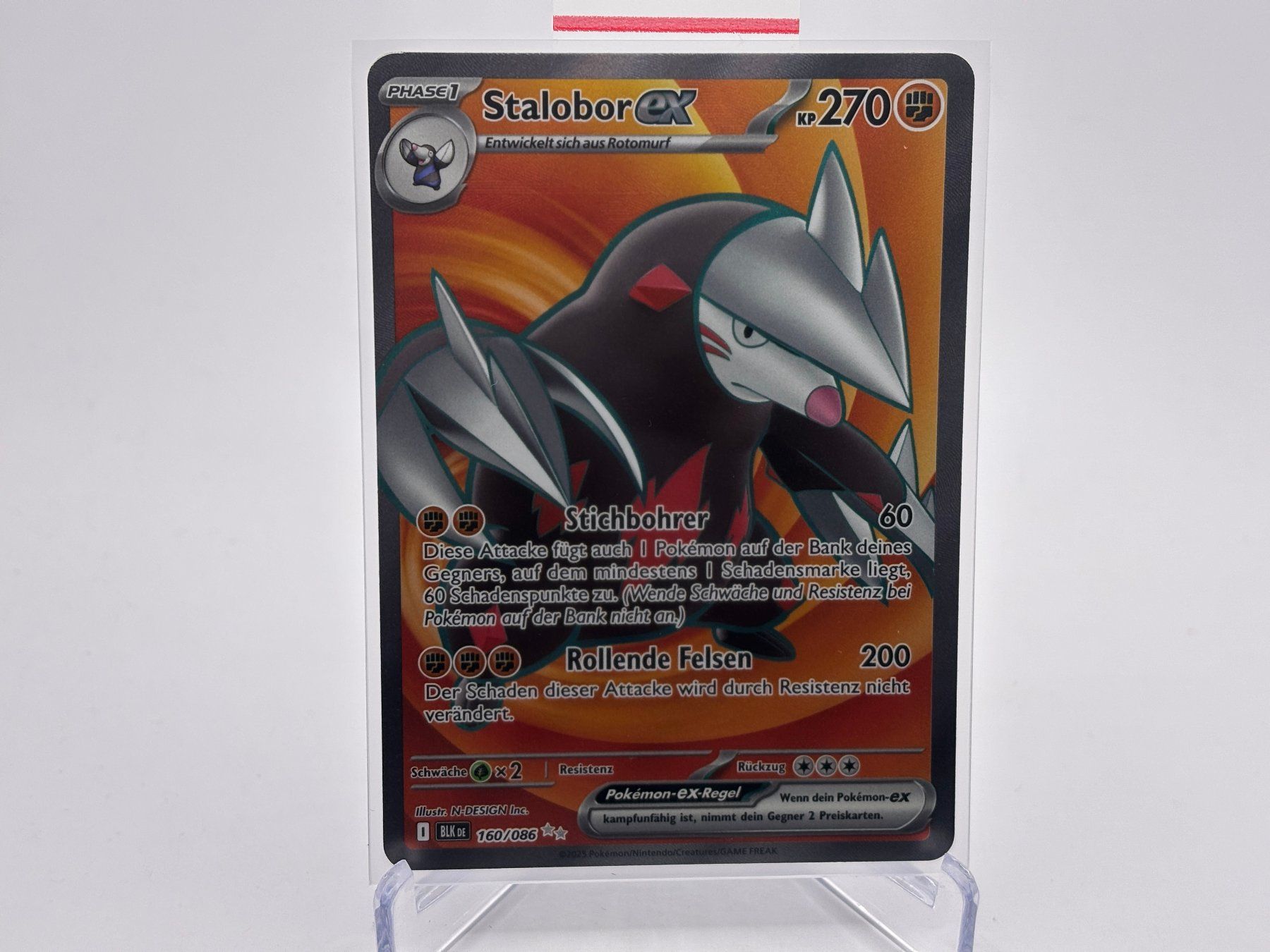 Pokémon Sammelbilder & Trading cards: Schwarze Blitze - Stalobor ex  (BLK 160) - DE – Neu (gemäss Beschreibung) aus Allschwil von Bullach