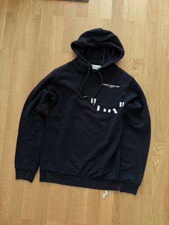 black Off-White Diag Pocket Skate Fit Hoodie