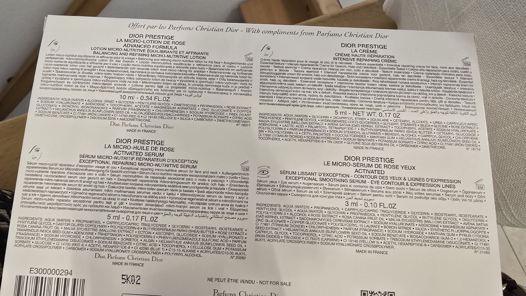 Dior Cura del viso: Dior Prestige Reiseset – Nuovo e nell'imballaggio originale da wallisellen venduto da funkelsternchen5 3