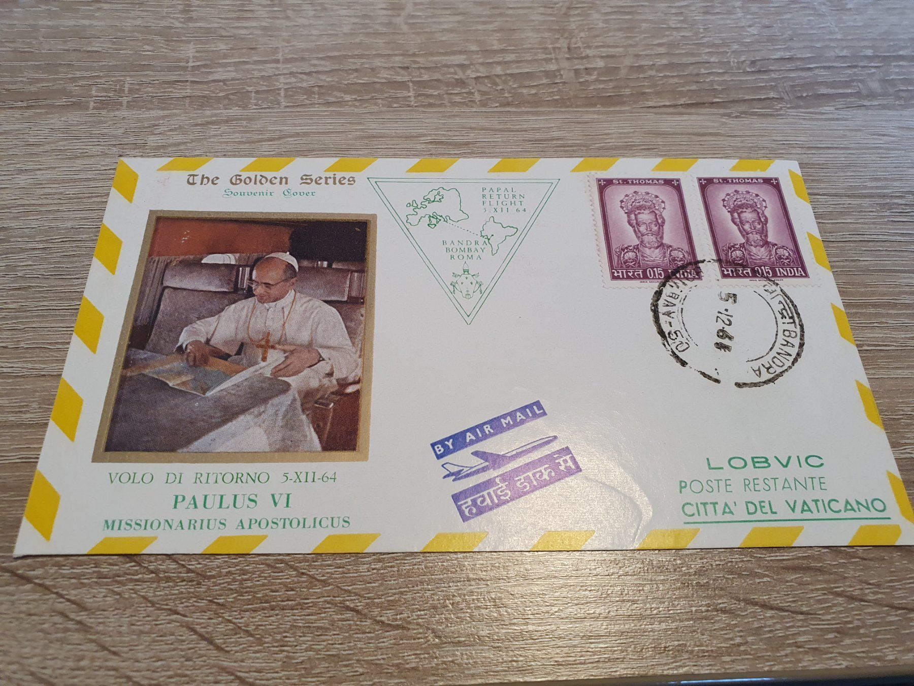 Tous les timbres: Golden Series India - Vaticano – D'occasion à Balgach par SIMEON27