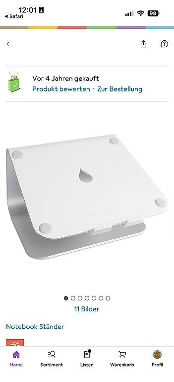 Racks & Cavalletti: Notebook Ständer, Top Zustand, Aluminium, Silber – Usato da Thalwil venduto da nic_n9s8 2
