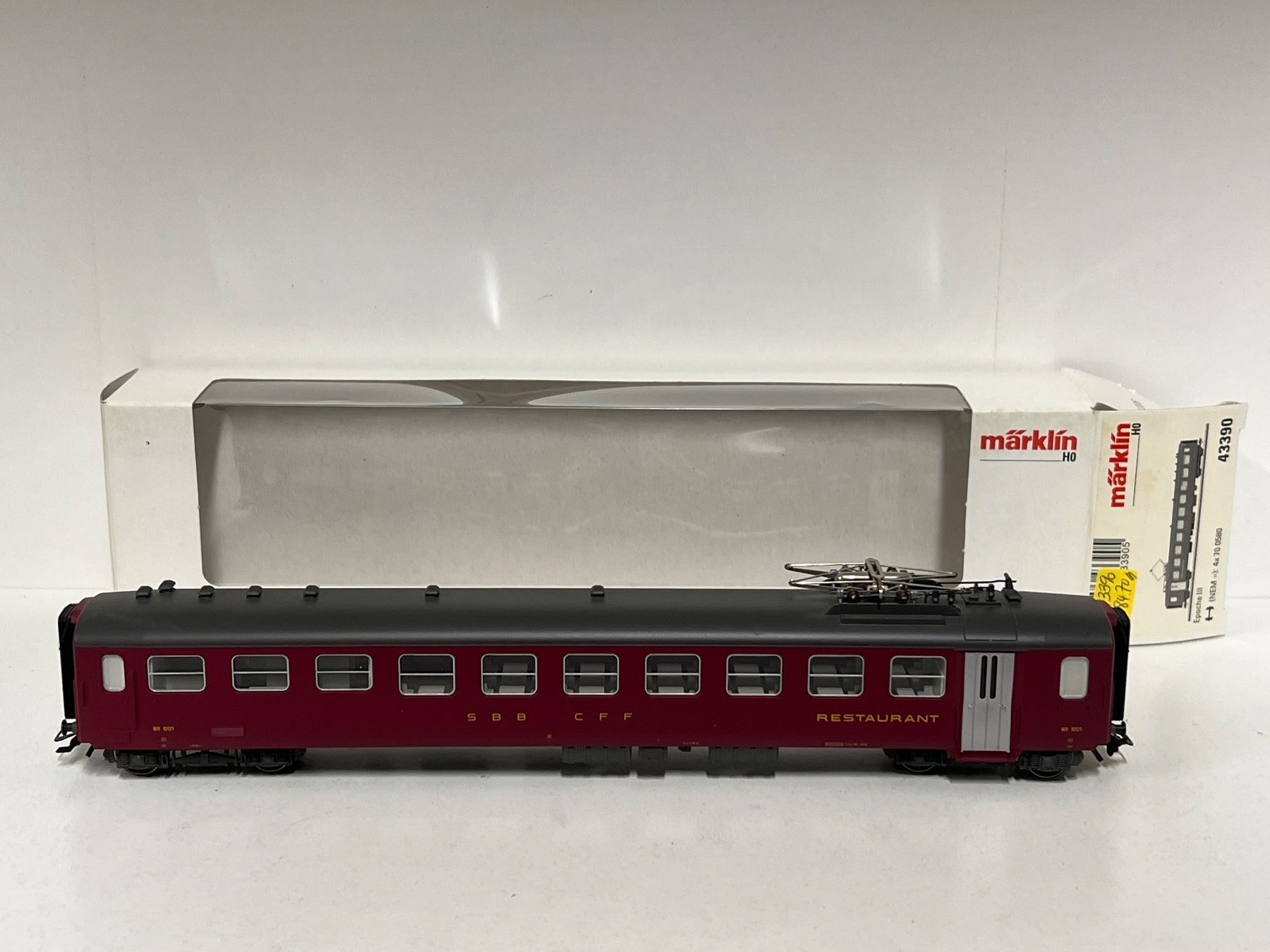 Märklin Modelleisenbahnen: Märklin 43390 EPOCHE lll SBB Restaurant H0 AC – Gebraucht aus Neuenhof von ludovicco 1