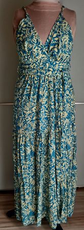 Sommerliches Maxikleid mit Blumenmuster, Grösse M