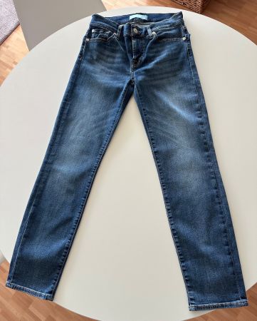 Jeans, 7 for all mankind, Roxanne, mid rise, b(air), crop