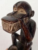 ausdrucksstarker alter Baule Affe Elfenbeinküste Höhe 26 cm