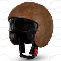 Casque en cuir type retro / Vintage-Lederhelm
