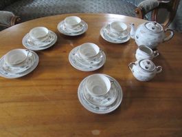 Tee Service 6 Personen D&B Porzellan