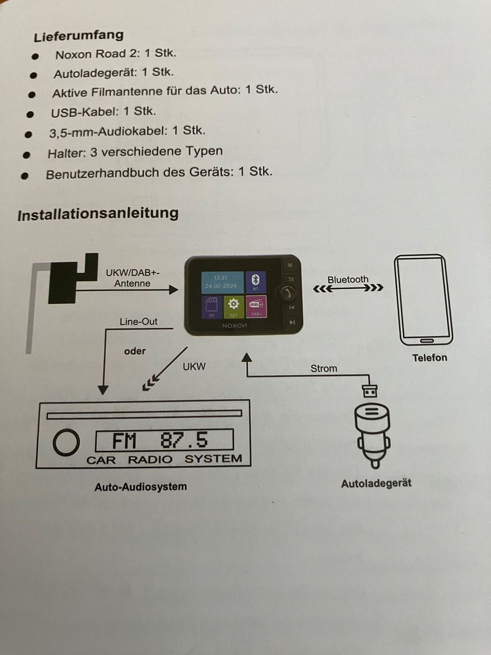 Radios: NOXON Road 2 DAB+ Radio FM Transmitter Bluetooth – Gebraucht aus Dintikon von 51rh 4