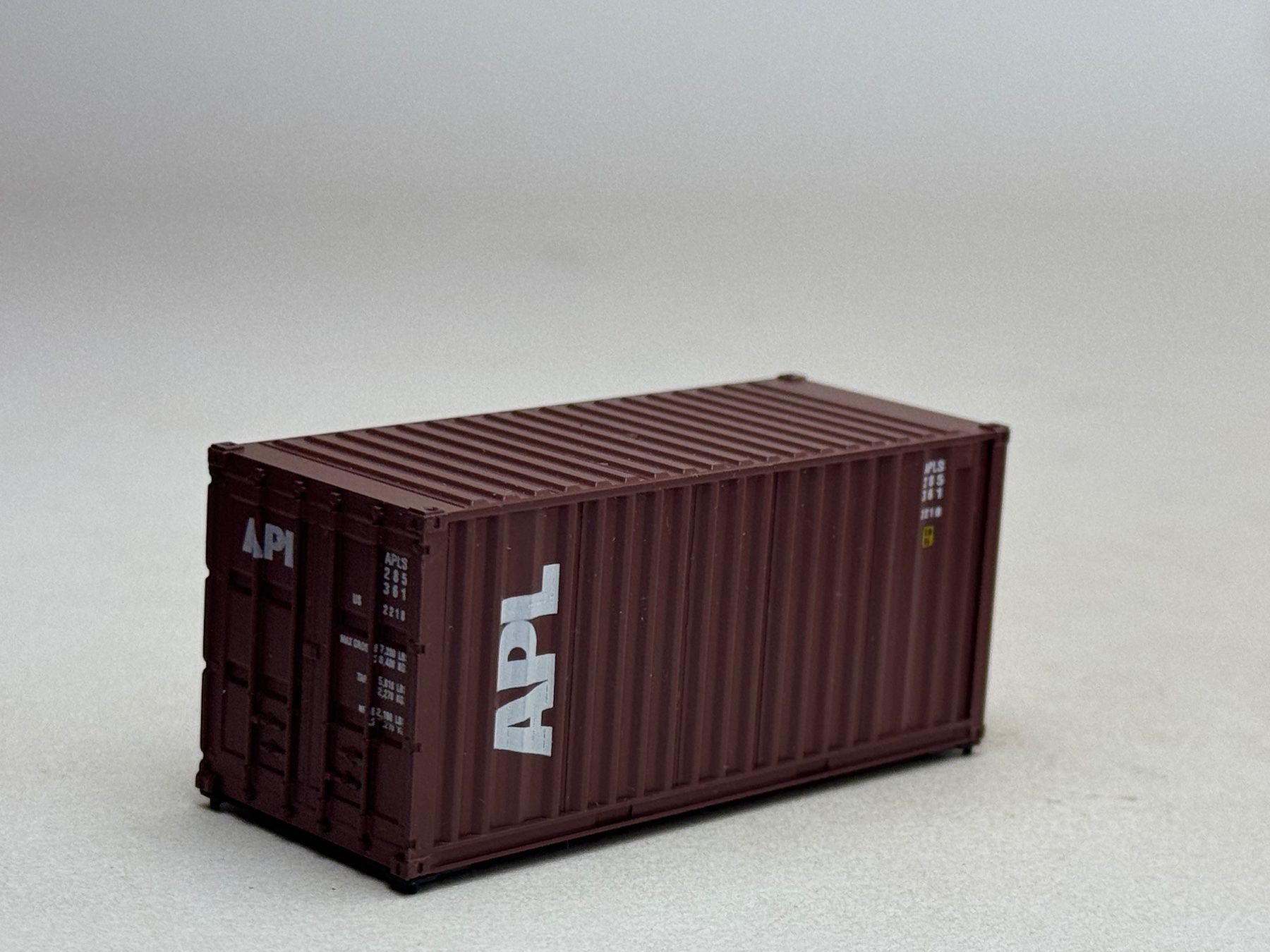 Modelleisenbahnen: EB- 20 Ft. Container APL braun – Gebraucht aus Elm von Wikmtz