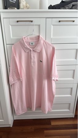Sommerliches Lacoste Polo Shirt, Rosa, Grösse XXL Top Zustan