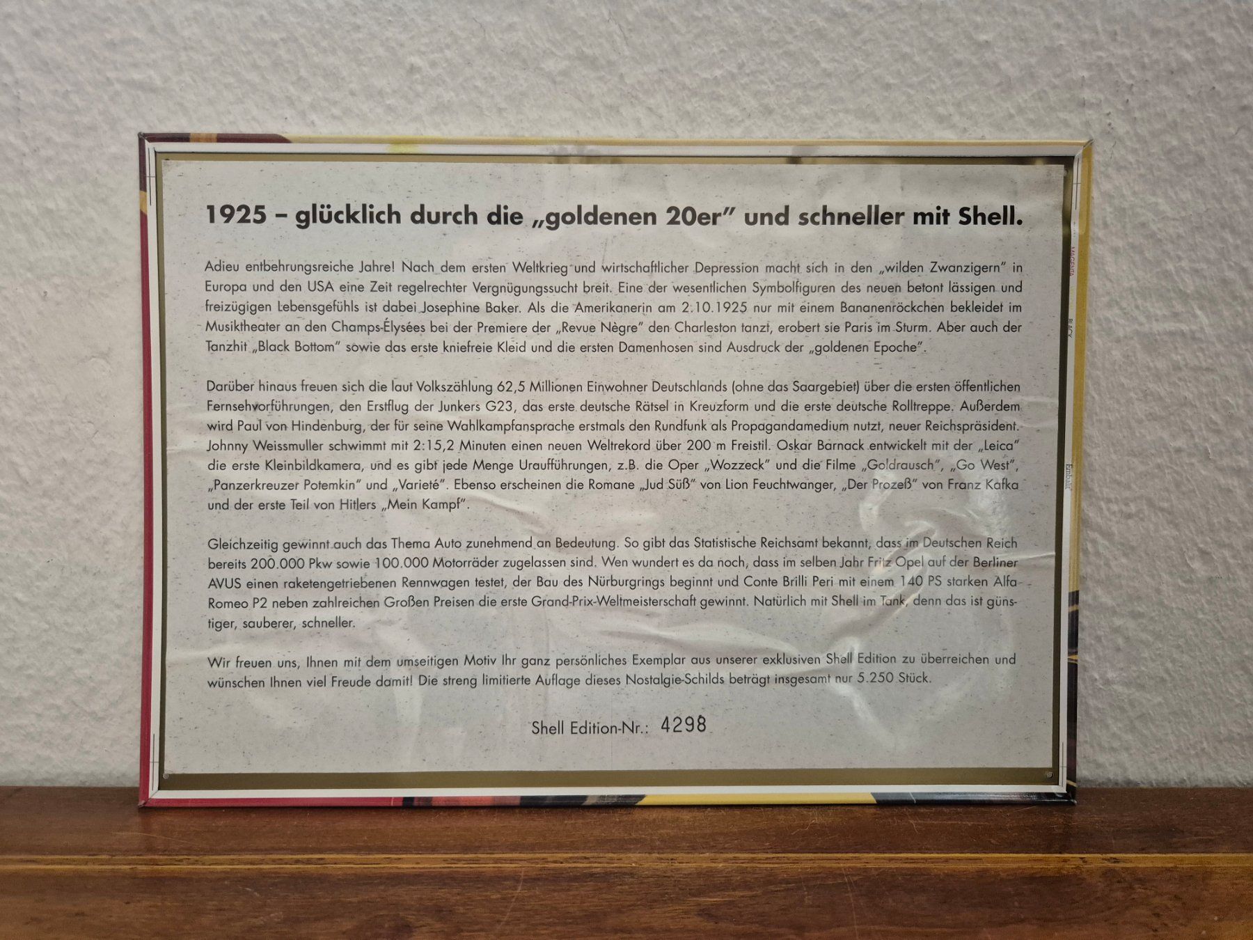 Shell Insegne: Blechschild Shell Tankstelle Tanksäule Limitiert 2001 Blech – Usato da Neuhausen venduto da rraayy 6