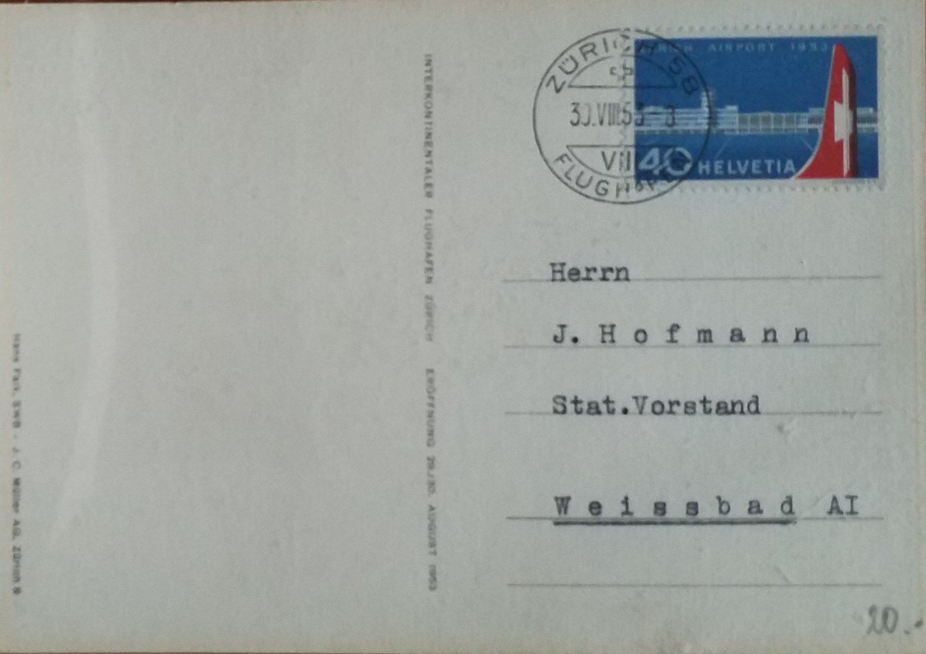 Alle Briefmarken: B13) Schöner Flugpostbrief bitte Anschauen – Gebraucht aus Baden von Eggi