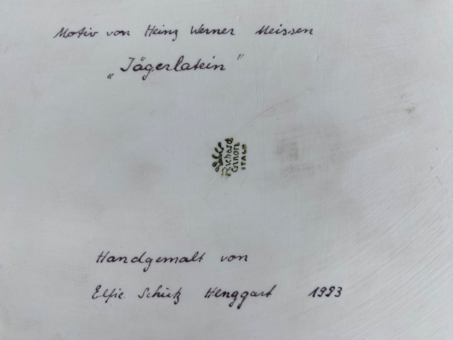 Piatti: schöner handbemalter Richard Ginori Teller – Usato da Feldbach venduto da Olive1 7