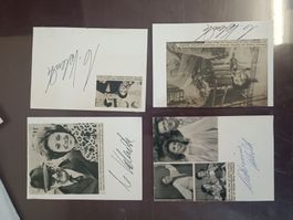 Caterina Valente Set - 4x handsigniert - 80er Jahre