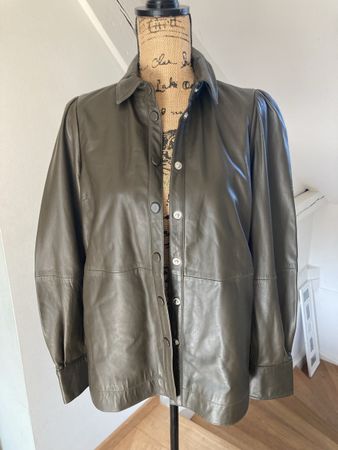 Lederbluse/jacke, neu, Grösse M