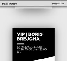 VIP Boris Brejcha Ticket Samstag 04 Juli 2026