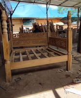 Einzelbett Teak Holz Bett Kinderbett Holzbett Kinderzimmer