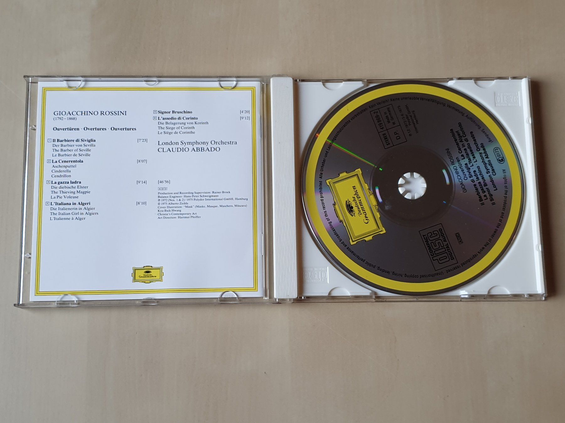 CD: Rossini Ouvertüren London Symphony orchestra – Usato da Stansstad venduto da collectorsshop 2