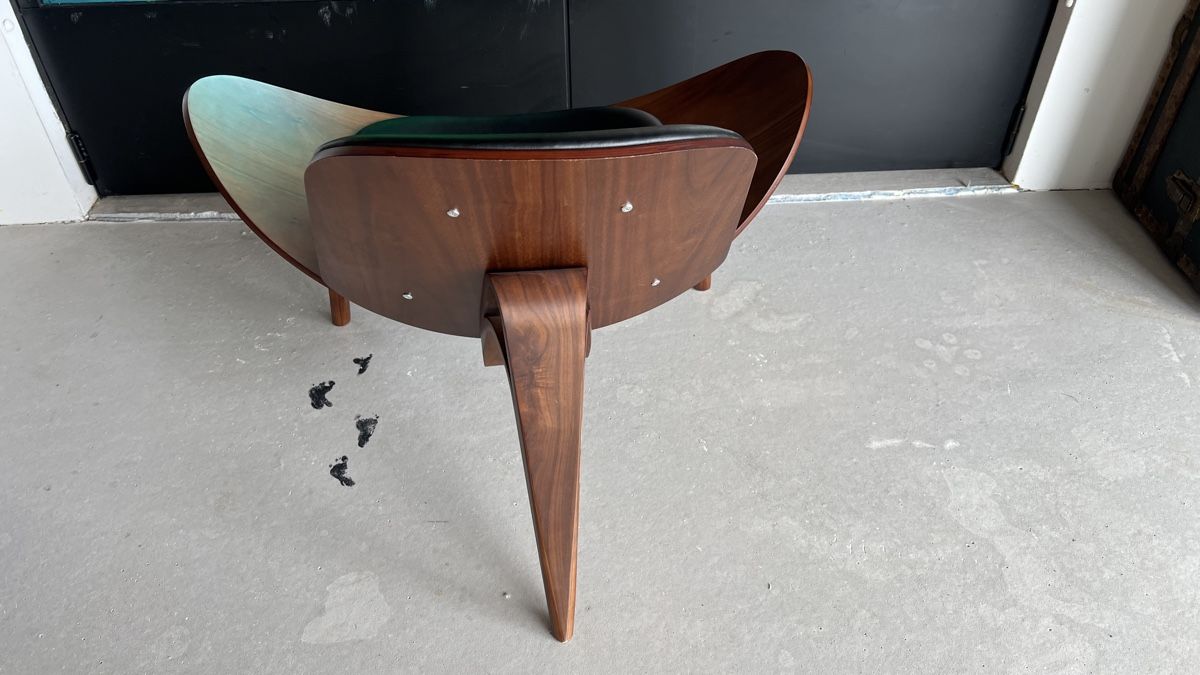 Poltrone: Designer Stuhl, Lounge Chair Shell, Replika – Usato da La Punt Chamues-ch venduto da mhaefu 2