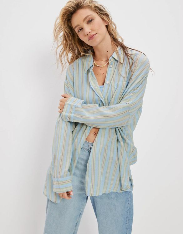 American Eagle Oversized Beach Shirt