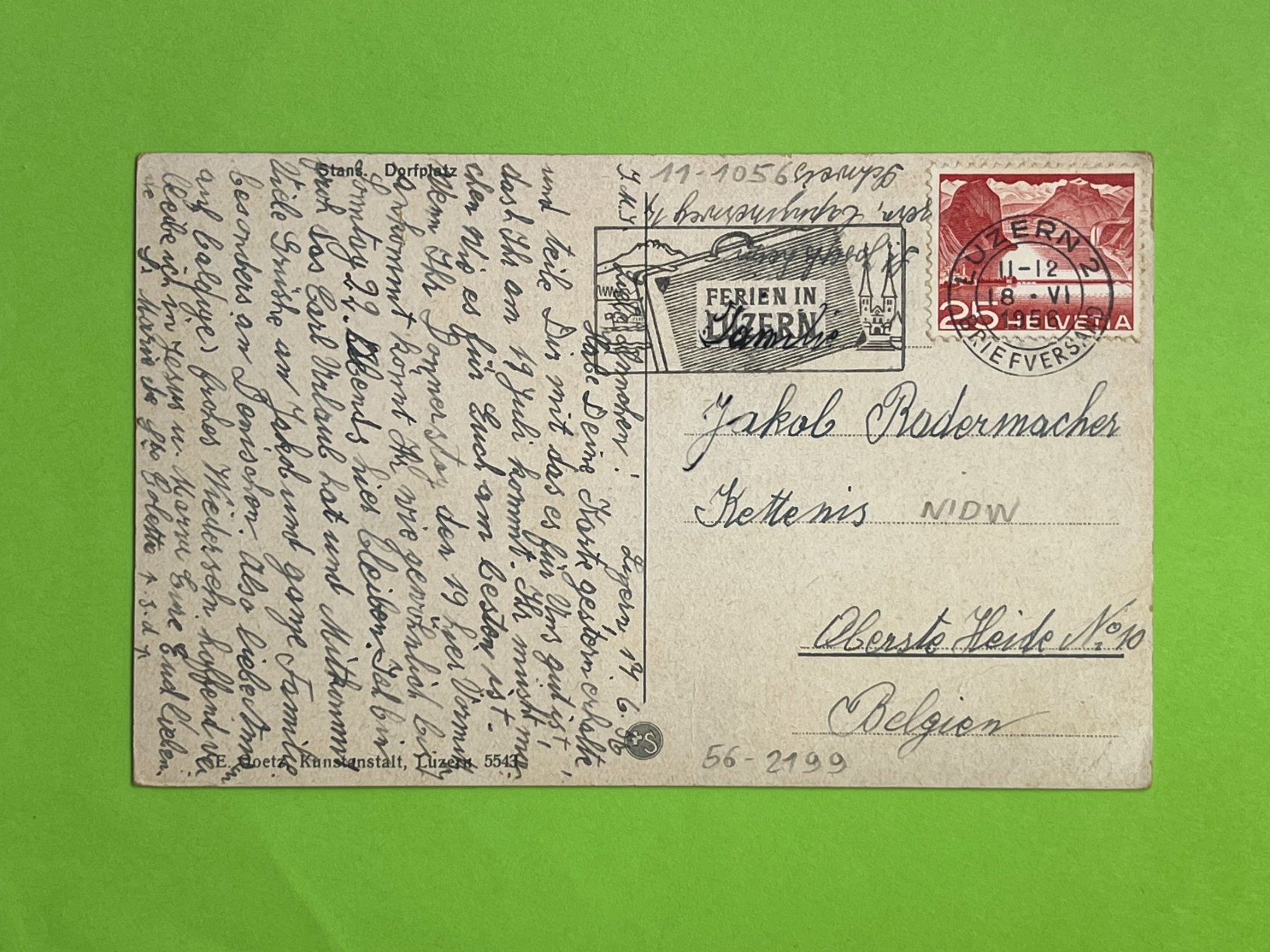 Cartes postales: Stans - Dorfplatz – D'occasion à Steg VS par danwer74 1