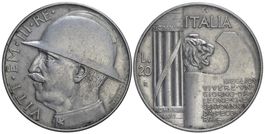Italien, 20 Lire 1928 R A. VI, Elmetto (15)
