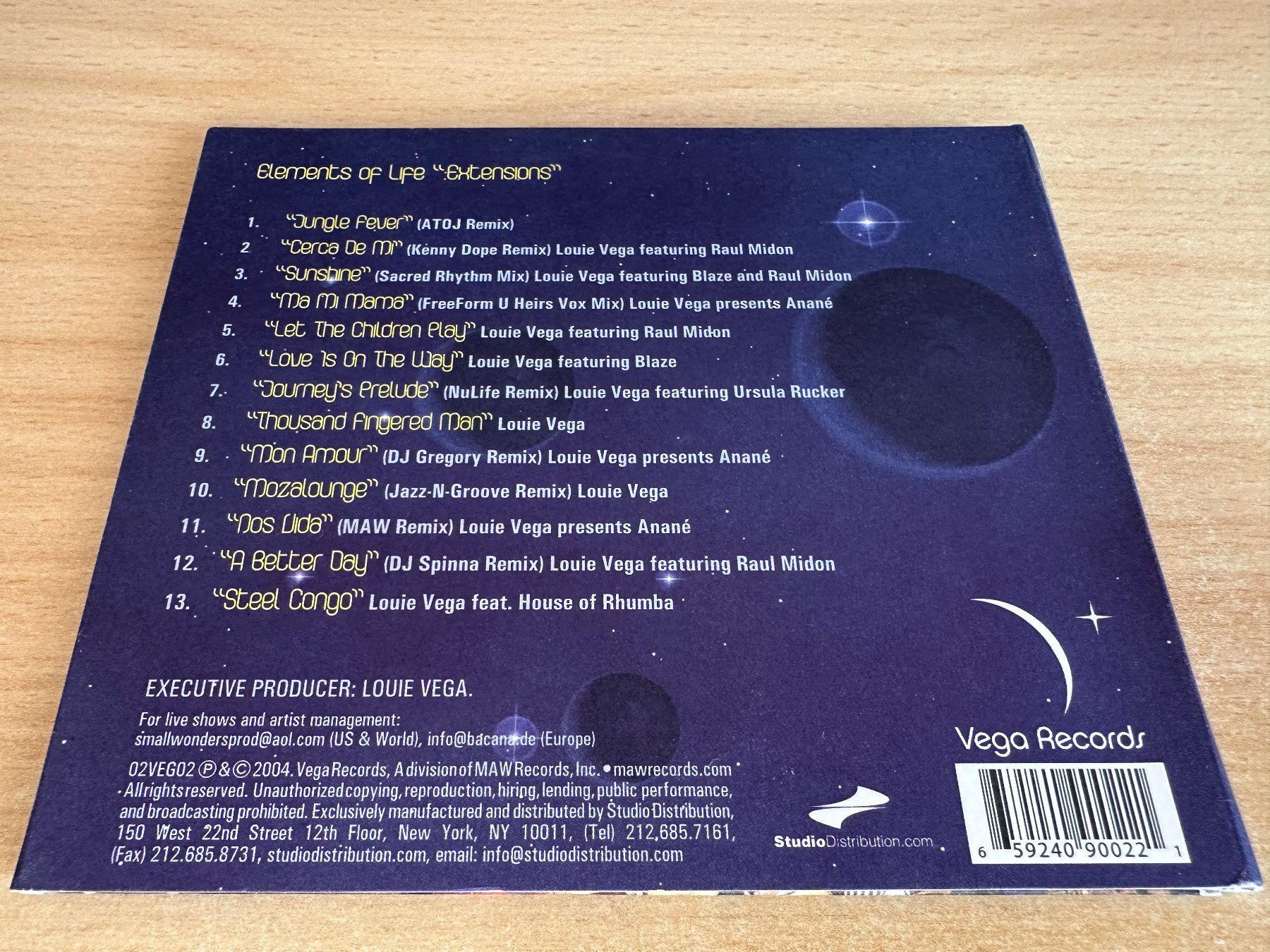 CDs: Louie Vega - Elements Of Life - Extensions CD Compilation – D'occasion à Rikon im Tösstal par Alpenmutz 1