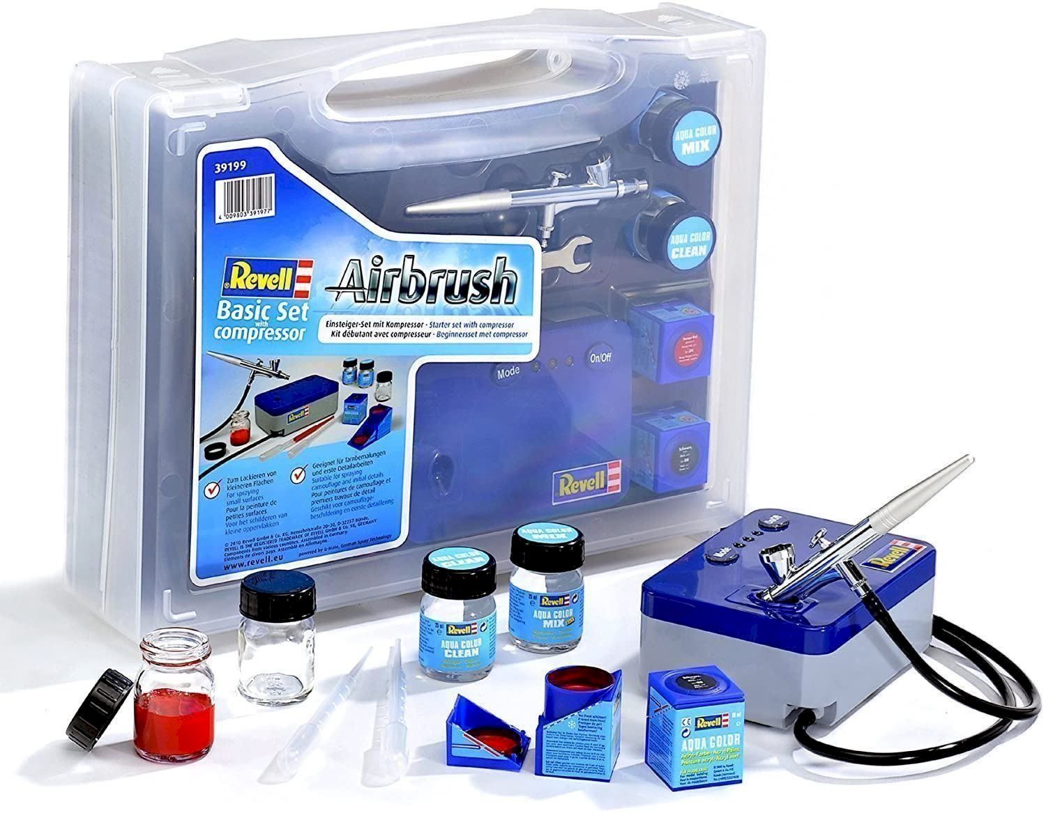 Tous les outils: Revell Airbrush Basic Set mit Kompressor – Neuf avec emballage d'origine à Bottighofen par zaap