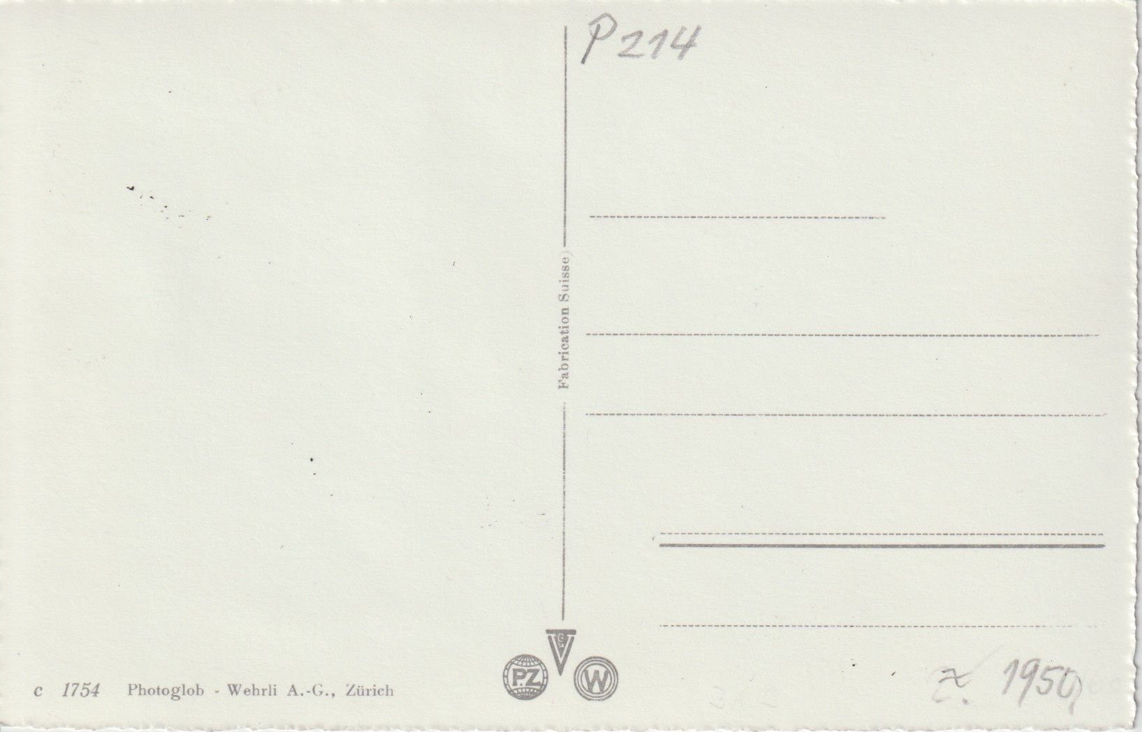 Cartoline postali: P 214 Stein a. Rhein, Diebs- oder Hexenturm, ≈ 1950 – Usato da Freienbach venduto da Bhaltis 1