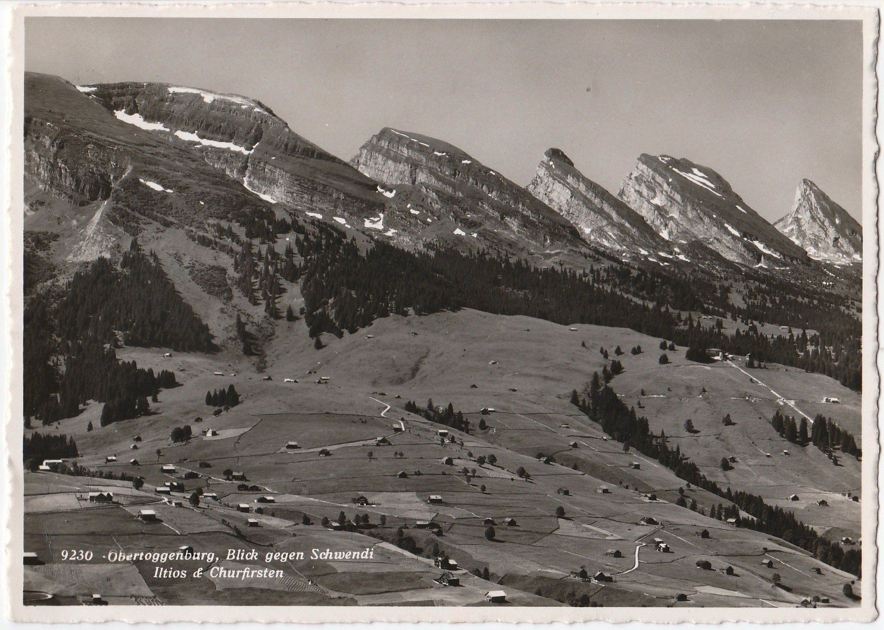 Cartoline postali: Obertoggenburg - (1936) – Usato da Fällanden venduto da Blausegelfliege 1
