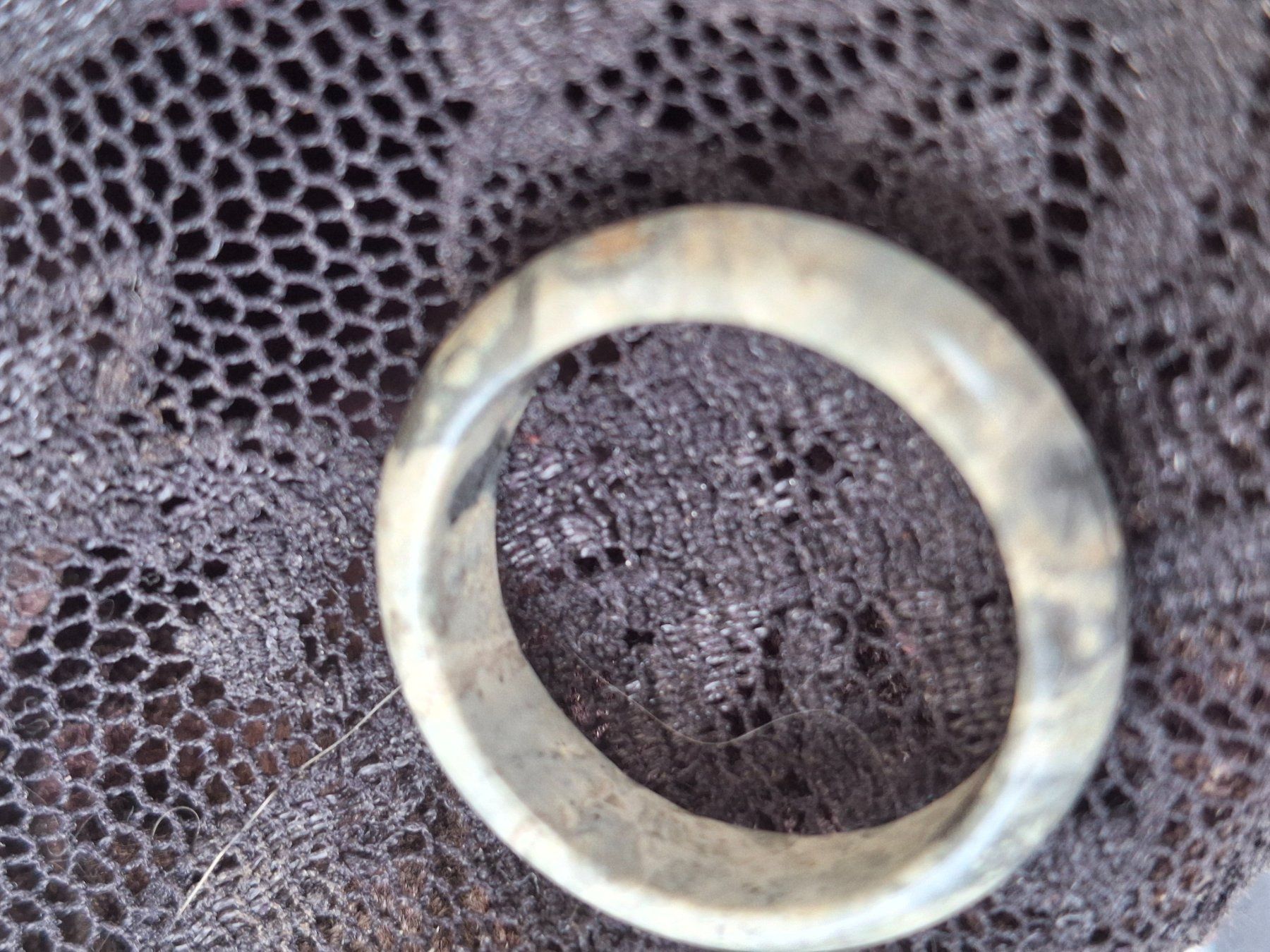 Anelli: Halbedelsteinring Jasper Ring Hell, abgerundet, ca. 19 mm, L – Usato da Münchenbuchsee venduto da babilibern 2