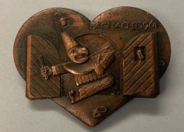 Basler Fasnacht Plakette 1961 - Kupfer