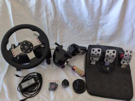Logitech G27 Steurrad mit Sequentieller Schaltung und Pedale