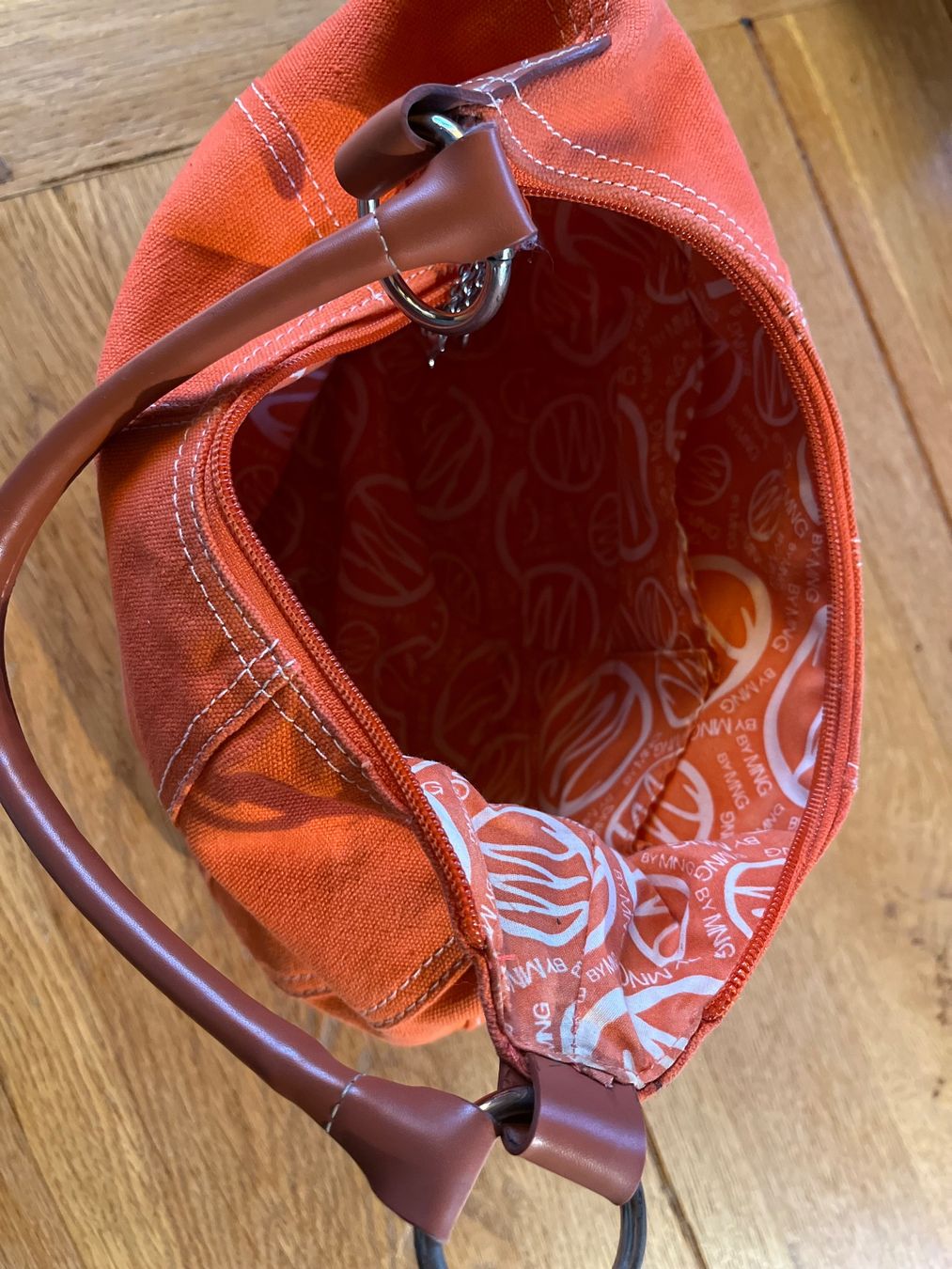 Mango Borse da donna: Stylische Canvas Handtasche der Marke MANGO – Nuovo (secondo la descrizione) da Arbon venduto da KaSaBo 3