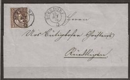 CH030 - Helvetia assise no 30 sur lettre Burgdorf