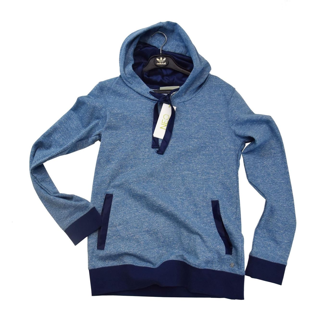 Adidas Pullover & Sweatshirts: adidas Damen Pullover Hood Kapuzenpullover /blau/ Gr.XS – Neu und originalverpackt aus Wohlenschwil von EddieS-Outlet 3