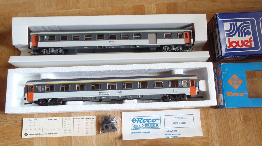 Roco/Jouef SNCF Schnellzugwagen 1.Kl + 2Kl. Gepäck kombi.Wgn (Neu ...