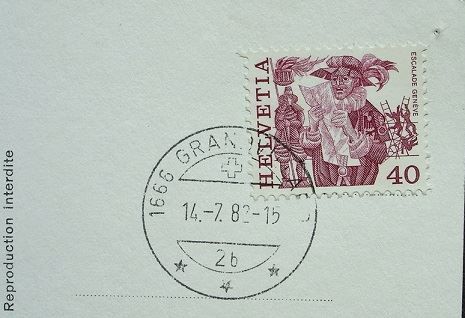 Cartoline postali: GRANDVILLARD et ESTAVANNENS – Usato da Jona venduto da philajona 1