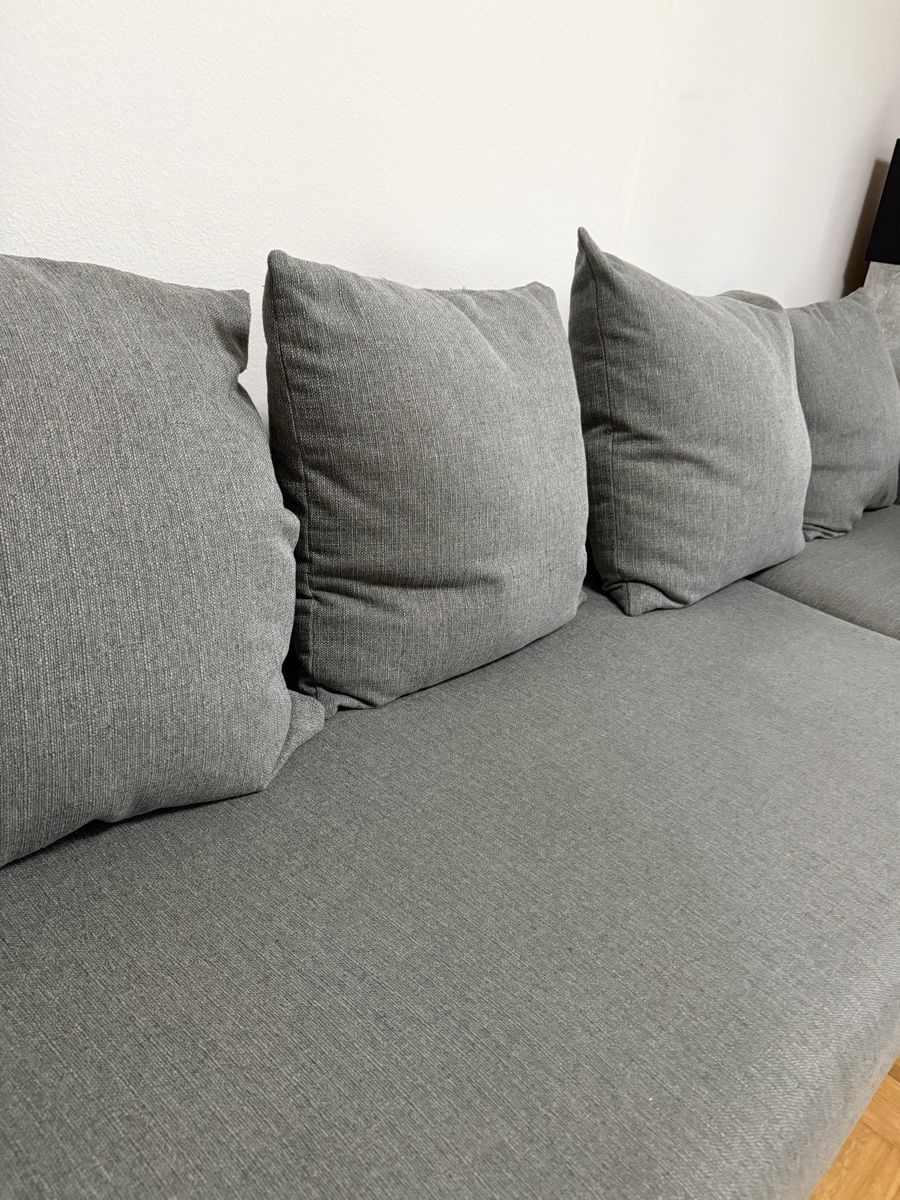 Divani: L-shape sofa grey fabric used condition – Usato da Dübendorf venduto da kat_gxm9 2