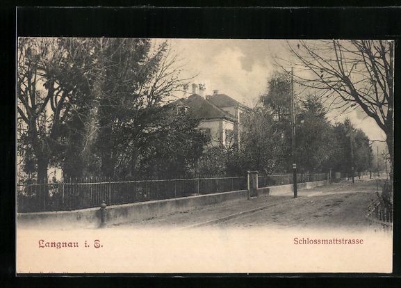 Cartoline postali: Langnau i. E., Ortspartie mit der Schlos – Usato da Berlin venduto da bartko-reher